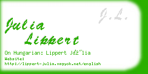 julia lippert business card